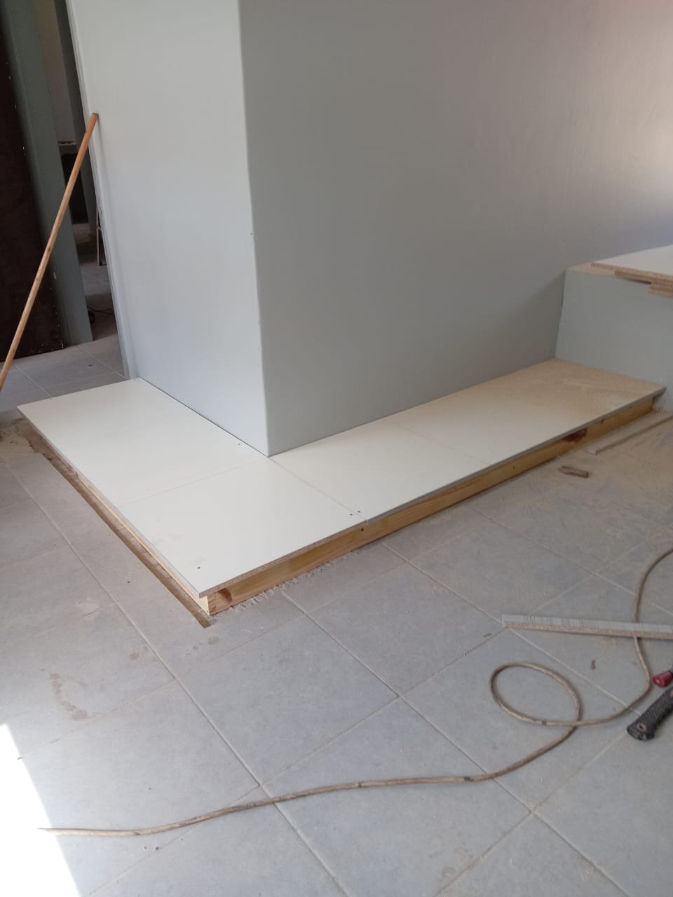 Wardrobe interior with drawers and hanging